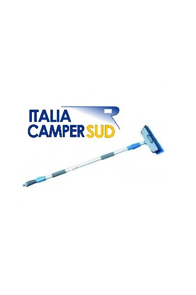 SPAZZOLONE E SPAZZOLA PER IL LAVAGGIO ACCURATO DEL CAMPER COLORE BLU