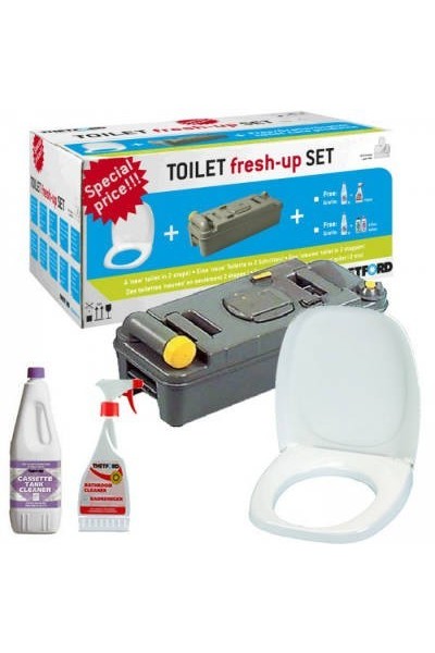 FRESH UP SET TOILETTE C2/C3/C4 CASSETTA C2/C3/C4, COPERCHIO WATER, PRODOTTO CHIMICO