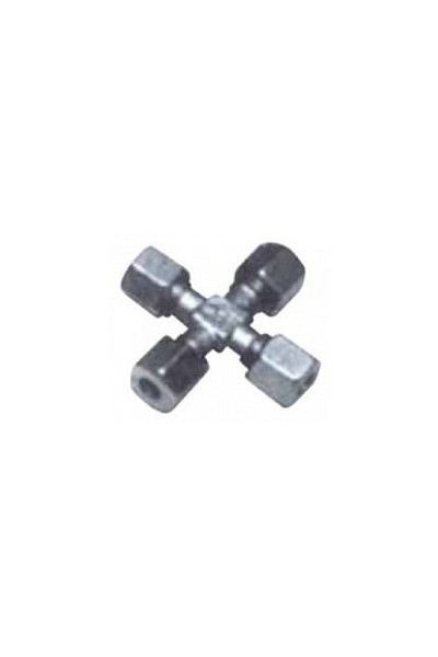 RACCORDO GAS A CROCE QUADRUPLO DIAMETRO 8X8X8X8 MM