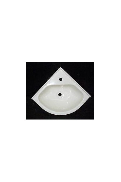 LAVELLO BAGNO AD ANGOLO COLORE PANNA COL.0296