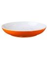 PIATTO FONDO IN MELAMINA COLORE ARANCIO CON ANTISLIP