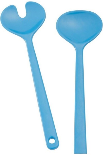 SET POSATE INSALATA COLORE AZZURRO 2PZ