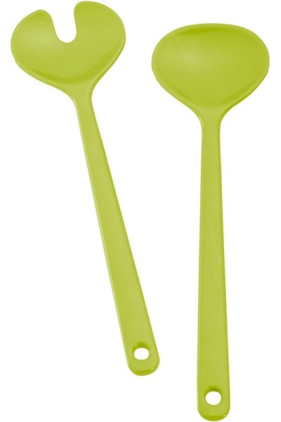 SET POSATE INSALATA COLORE VERDE MELA 2PZ