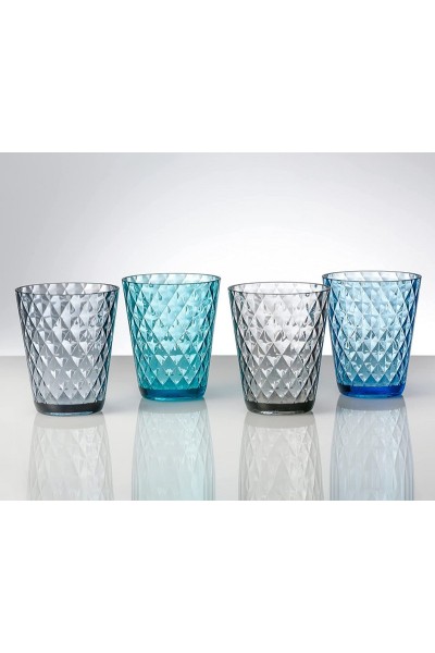 SET DI 4 BICCHIERI DIAMOND