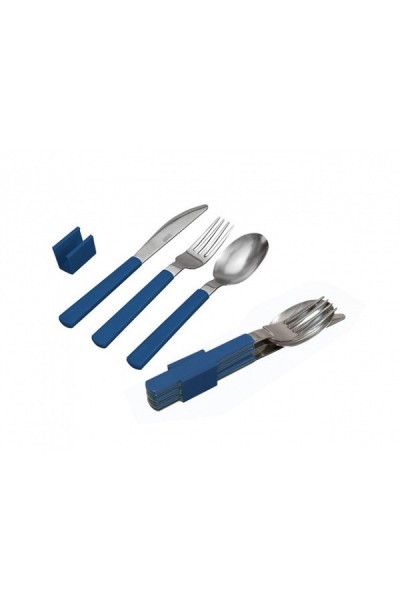 SET DI POSATE TRIO APPETITE  COLORE BLU