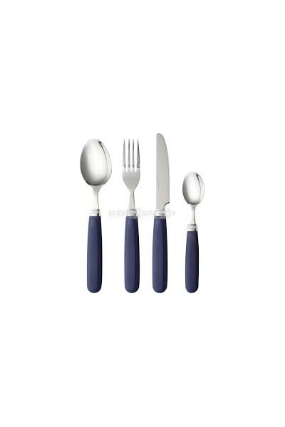 SET POSATE PARTY 16 PEZZI COLORE BLU