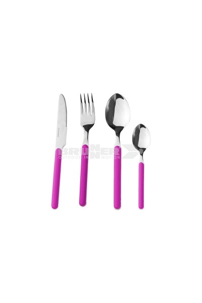 SET DI POSATE DELICE COLORE FUCSIA