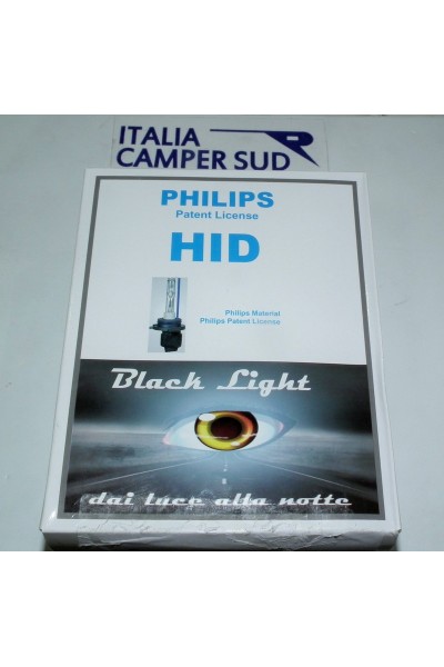 COPPIA LAMPADE FARI XENON PHILIPS HID H4-H/L BIANCO 6000K