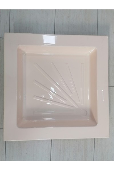 PIATTO DOCCIA 67X67 CM IN PLASTICA ANTIURTO AVORIO