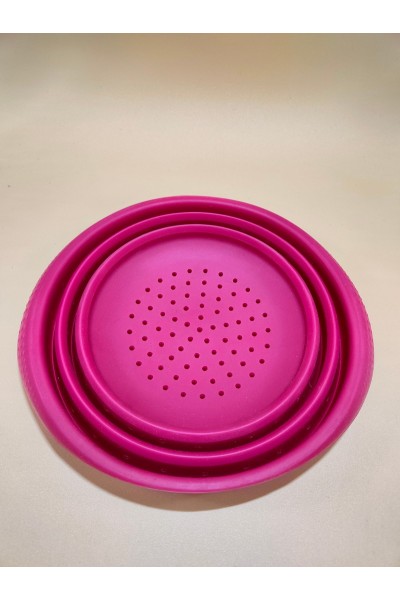 SCOLAPASTA IN SILICONE 20 CM COLORE FUCSIA