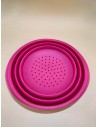 SCOLAPASTA IN SILICONE 20 CM COLORE FUCSIA