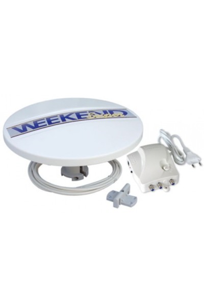 ANTENNA TV DIGITALE TERRESTRE WEEKEND SUPER COMPLETA DI AMPLIFICATORE