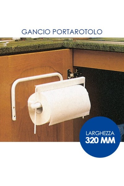 PORTAROTOLO DA BAGNO IN MATALLO  BIANCO