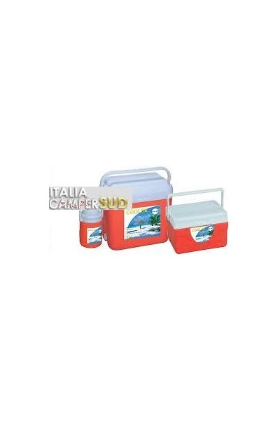 KIT DI 2 FRIGO PORTATILI DA 8LT E 4 LT PIU BORRACCIA ROSSO/BLU