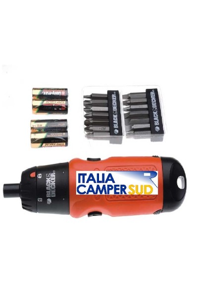 SVITAVVITA BLACK E DACKER KIT COMPLETO DI BATTERIE RICARICABILI E 14 INSERTI