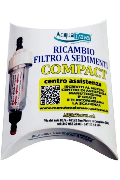 FILTRO DI RICAMBIO  A SEDIMENTI PER ACQUA TRAVEL COMPACT