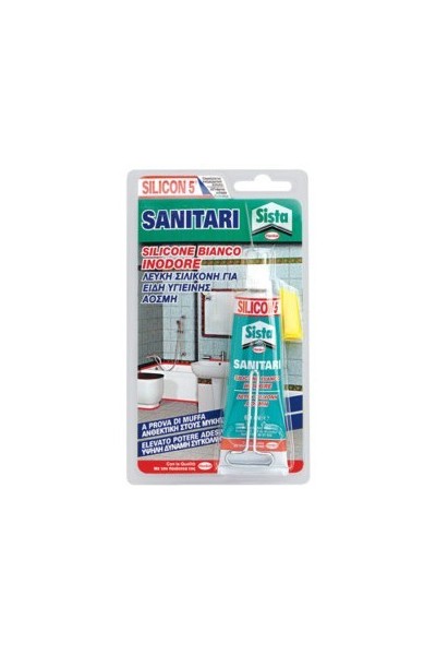 SILICONE SANITARI INODORE BIANCO BAGNO DA 60 ML