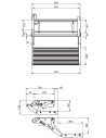 GRADINO INGRESSO CAMPER MANUALE THULE MODELLO SLIDE 550 IN ALLUMINIO