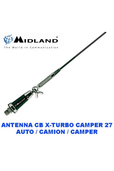 ANTENNA CB MIDLAND MODELLO X-TURBO CAMPER 27 SENZA MASSA