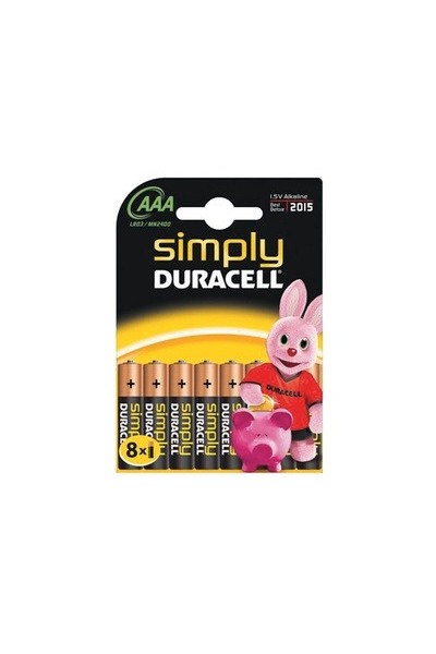 PILE DURACELL SIMPLY MODELLO AAA MINISTILO CONF. DA 8 PZ