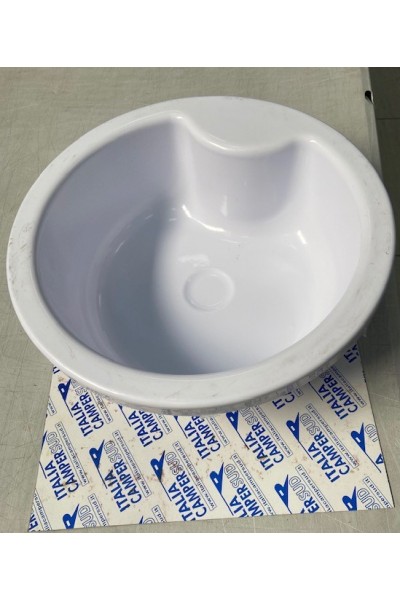 LAVELLO WC BIANCO IN PLASTICA TONDO