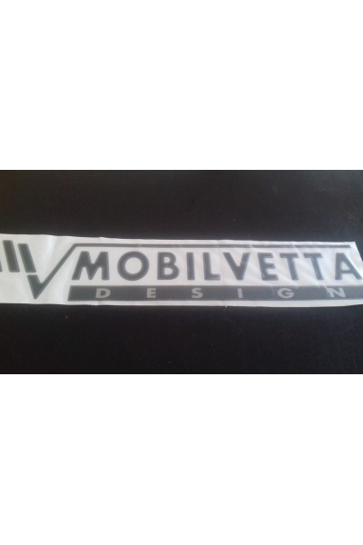 LOGO RESINATO MOBILVETTA COLORE GRIGIO PER VERSIONI 2016/2017  MISURA CM 70X13