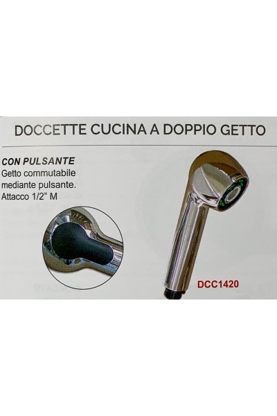 DOCCETTA CUCINA DOPPIO GETTO CROMATA