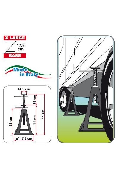 KIT 4 MARTINETTI IN PLASTICA RESISTENTI AI RAGGI UV COLORE GRIGIO --PLASTIC JACKS--