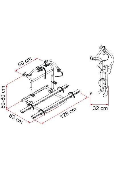 PORTABICI PRO M/N FIAMMA PORTATA MASSIMA 4 BICI