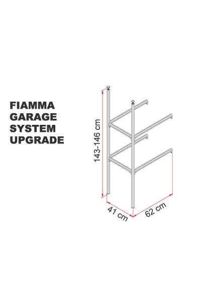 GARAGE SYSTEM UPGRADE SERVE PER AMPLIARE IL VANO SCAFFALE