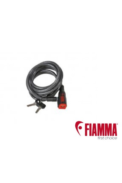 ANTIFURTO PER BICI CON CAVO D ACCIAIO DA MT 2,50,MARCA FIAMMA CON LUCCHETTO E COPPIA CHIAVE.