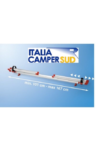 RAIL QUICK C 167 RED CANALINA PORTABICI MISURA DA 101 A 167 CM FIAMMA