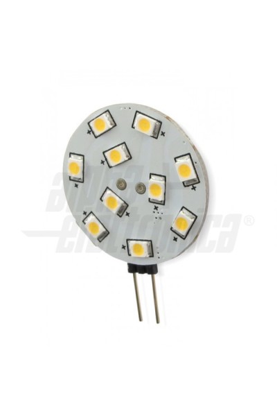 MODULO 10 LEDS CON ATTACCO G4 10-30VDC DA 2,2 W 140 LUMEN BIANCO CALDO