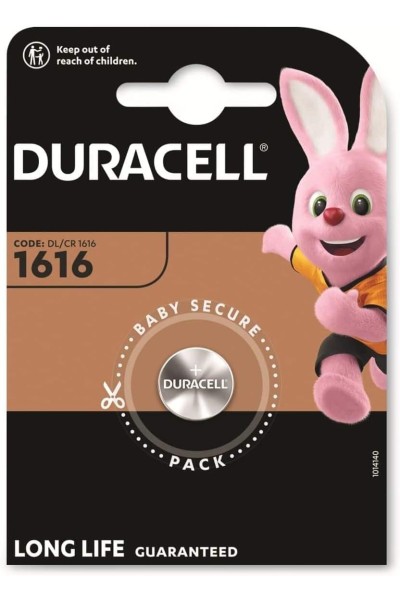 BATTERIA DURACELL  A BOTTONE 1616