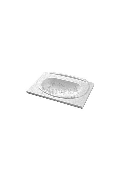 LAVELLO IN PLASTICA ANTIURTO 54X36 CM BIANCO