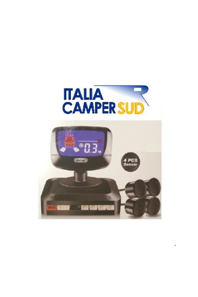 KIT SENSORI PARCHEGGIO CON MONITOR DIGITALE E 4 SENSORI