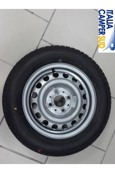 RUOTA PER CARRELLO MISURA 155/70R-13 COMPLETA DI CERCHIO.