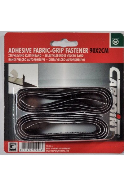 VELCRO AUTOADESIVO NERO CARPOINT 90X2 CM