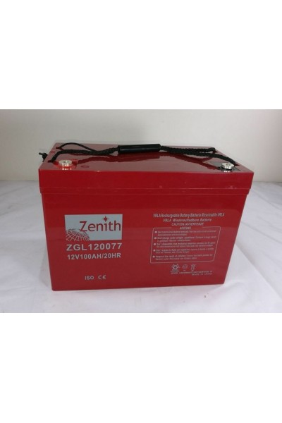 BATTERIA ZENITH IN AGM 12V DA 100 A H MISURA 30X22X16,5 CM ZGL120077