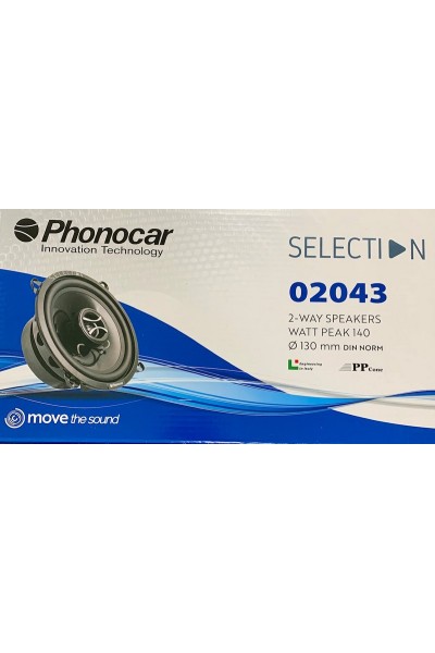 CASSE ALTOPARLANTI PHONOCAR DA DIAM.130 MM 2 VIE 70 WATT