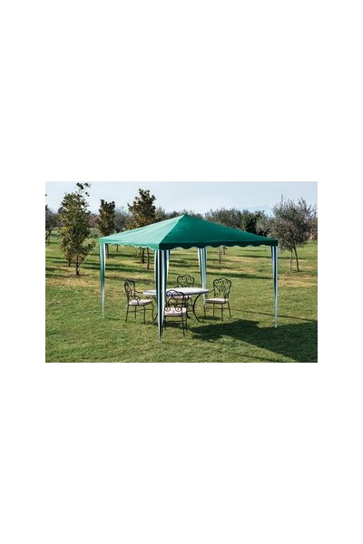 GAZEBO IN POLIESTERE MT 3X3 COLORE VERDE.