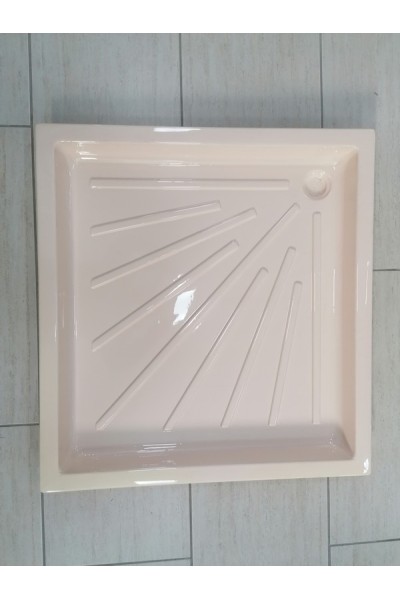 PIATTO DOCCIA 72,5X68 CM IN PLASTICA ANTIURTO AVORIO