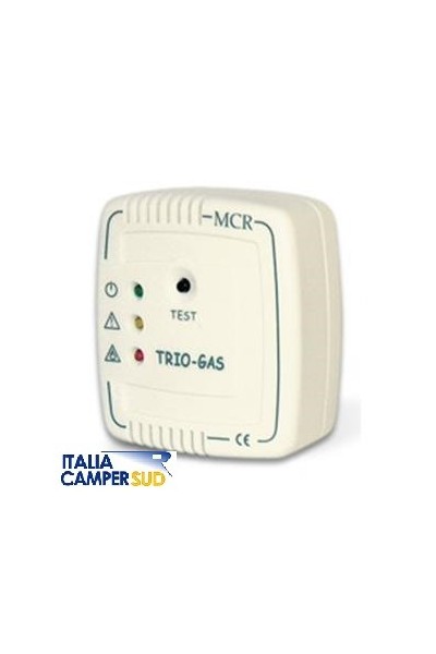 RILEVATORE TRIO GAS COLORE BIANCO RILEVA LA PRESENZA DI MONOSSIDO DI CARBONIO, GPL, GAS SOPORIFERI