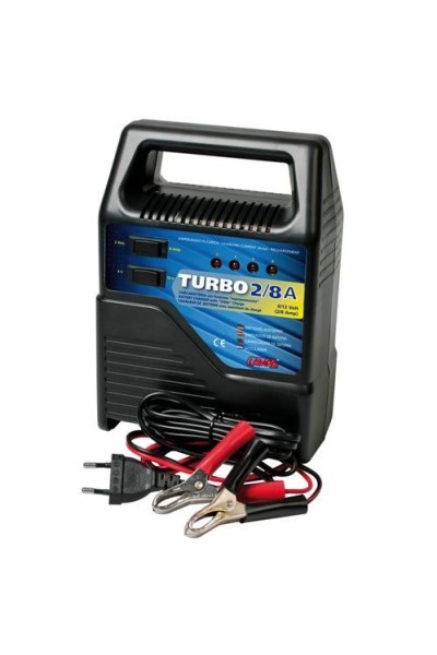 CARICA BATTERIA TURBO 8-6-12 VOLT-8 AMPERE