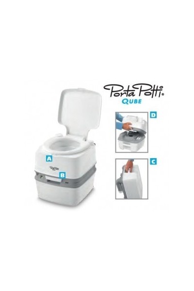 WC PORTATILE PORTA POTTI QUBE 165 THETFORD DA 36 LT