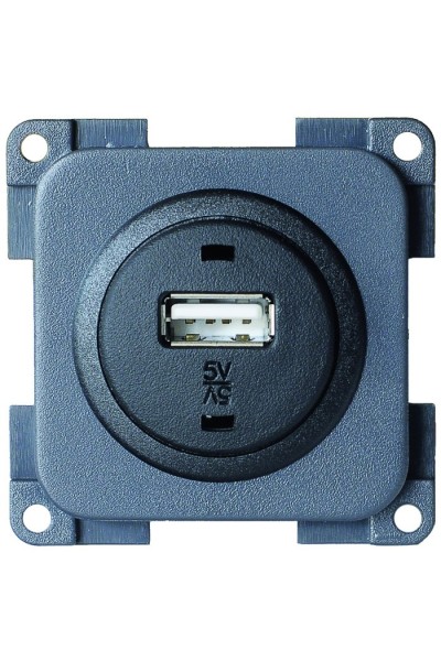 PRESA USB AD INCASSO DA 5 V 3A COLORE GRIGIO CBE