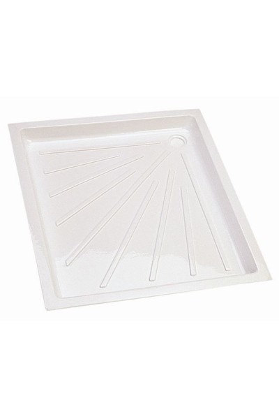 PIATTO DOCCIA IN  PLASTICA DIMENSIONI : 665 X 665 MM  DIMENSIONI D  INCASTRO: 500 X 500 MM  ALTEZZA : 80 MM