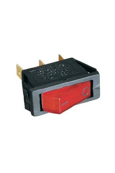 INTERRUTTORE 12V ROSSO PER FRIGO TRIVALENTE