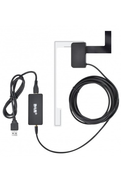 KIT DAB+ PLUG&PLAY PER MEDIASTATION ANDROID CON ANTENNA DA PARABREZZA E RICEVITORE DAB + CON PRESA USB - PHONOCAR