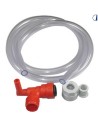 RACCORDO BOILER JG ROSSO CON VALVOLA 12 MM E TUBO DA 1 MT TRUMA